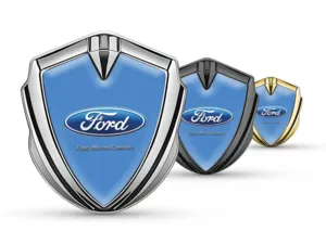 Ford Silicone Emblema Badge Disegno Lussuoso Bordo Lega